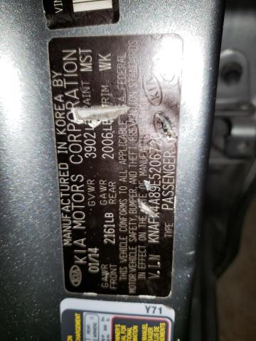 KNAFX4A89E5206720 KIA FORTE EX