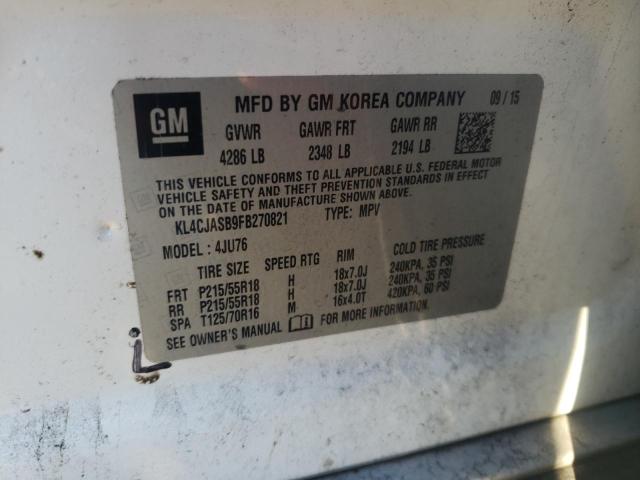 2015 BUICK ENCORE - KL4CJASB9FB270821