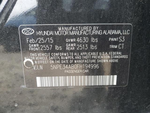 2015 HYUNDAI SONATA SPO 5NPE34AB0FH194996