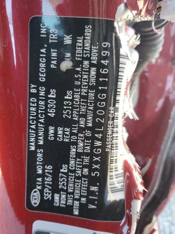 2016 KIA OPTIMA SX - 5XXGW4L20GG116499