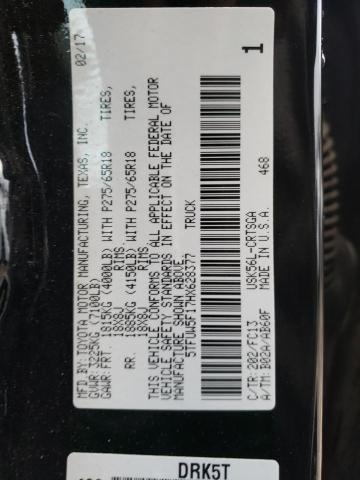 2017 TOYOTA TUNDRA DOU - 5TFUW5F17HX628377