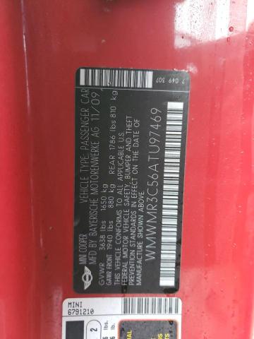 WMWMR3C56ATU97469 Mini Cooper