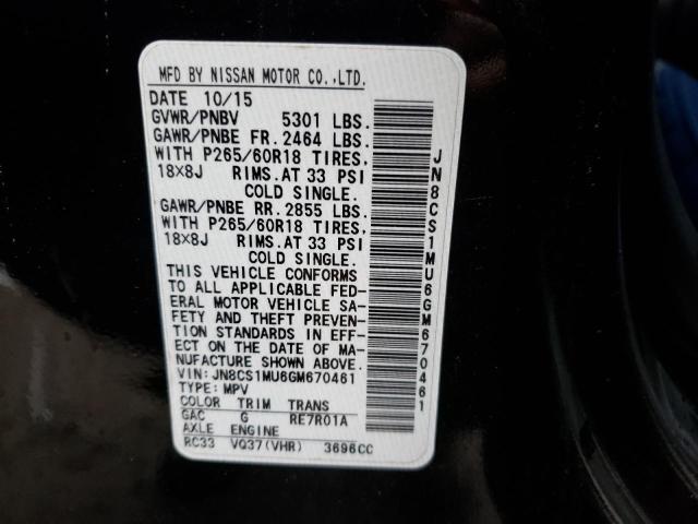 2016 INFINITI QX70 - JN8CS1MU6GM670461