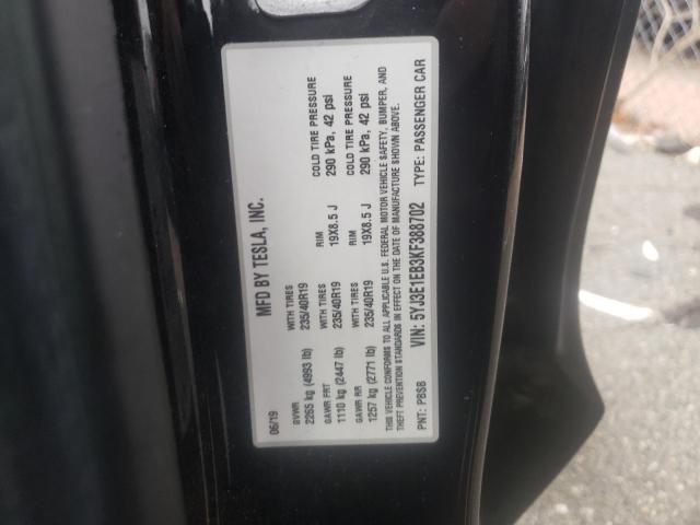 5YJ3E1EB3KF388702 Tesla MODEL 3