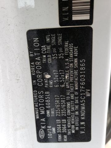 2015 KIA SEDONA L - KNDMA5C17F6031865