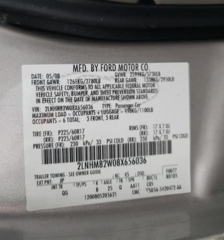 2LNHM82W08X656036 Lincoln TOWNCAR