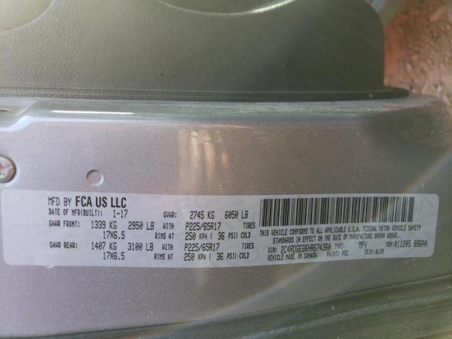 2017 DODGE GRAND CARA - 2C4RDGEG6HR674360
