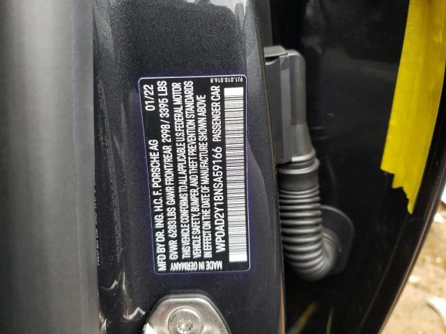 2022 PORSCHE TAYCAN GTS - WP0AD2Y18NSA59166