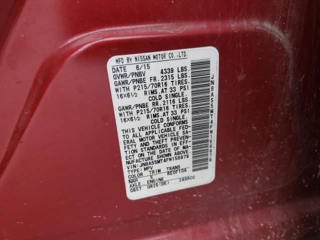 2015 NISSAN ROGUE SELE - JN8AS5MT4FW158979