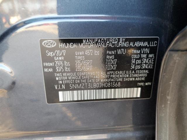 2018 HYUNDAI SANTA FE S - 5NMZT3LB0JH081368