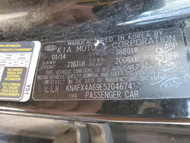 KNAFX4A69E5204674 KIA FORTE LX