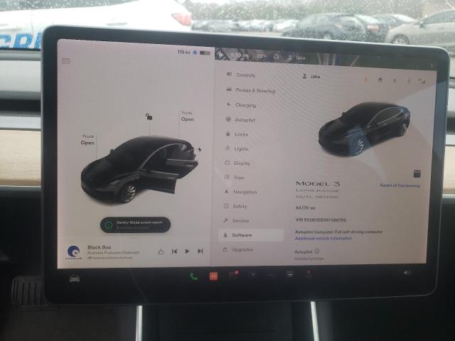 5YJ3E1EB3KF388702 Tesla MODEL 3