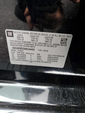 2017 CHEVROLET SILVERADO - 3GCUKSEC6HG344403