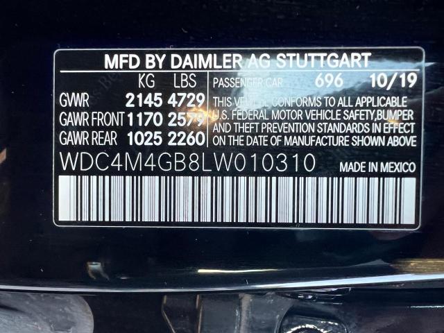 2020 MERCEDES-BENZ GLB 250 - WDC4M4GB8LW010310