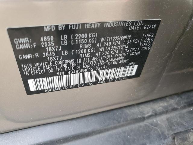 4S4BSENC0G3284978 Subaru Outback 3.6r Limited