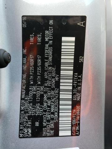 2016 TOYOTA SIENNA LE - 5TDKK3DC2GS743162