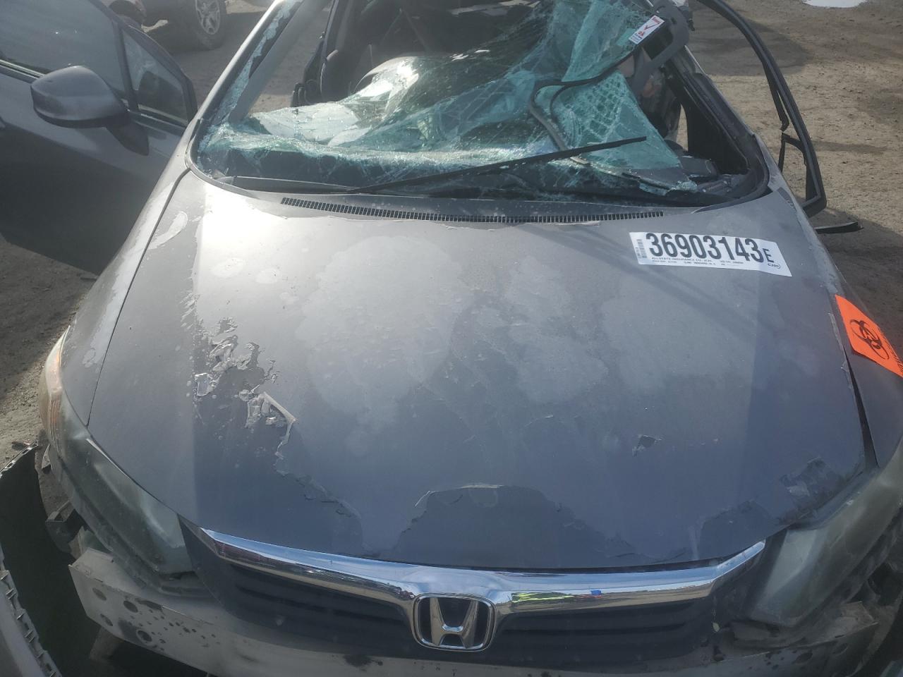 2012 Honda Civic Lx VIN: 19XFB2F54CE324101 Lot: 74633954