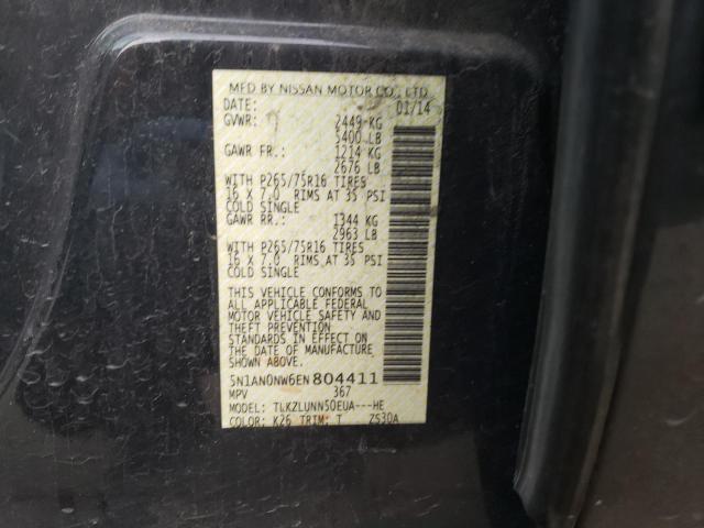 5N1AN0NW6EN804411 Nissan XTERRA X