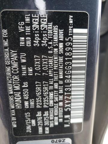 2016 HYUNDAI SANTA FE S - 5XYZT3LB4GG318995