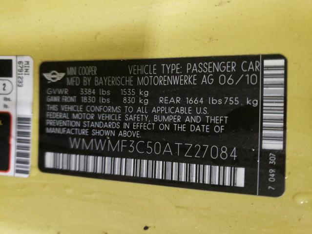 WMWMF3C50ATZ27084 Mini Cooper