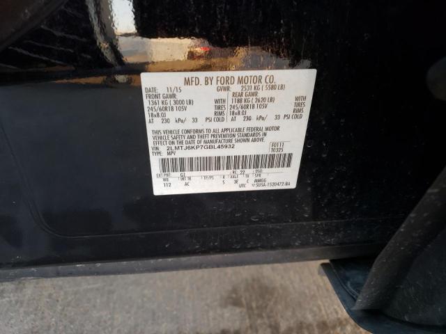 2LMTJ6KP7GBL45932 Lincoln Mkx Select