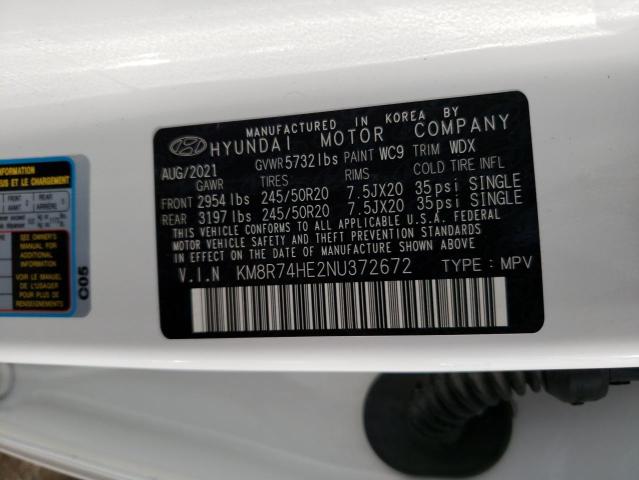 2022 HYUNDAI PALISADE C - KM8R74HE2NU372672