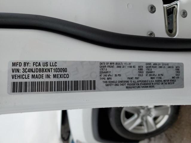 2022 JEEP COMPASS LA - 3C4NJDBBXNT103090