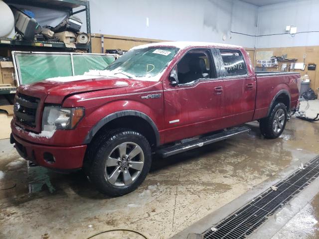 Salvage cars for sale from Copart Kincheloe, MI: 2013 Ford F150 Supercrew