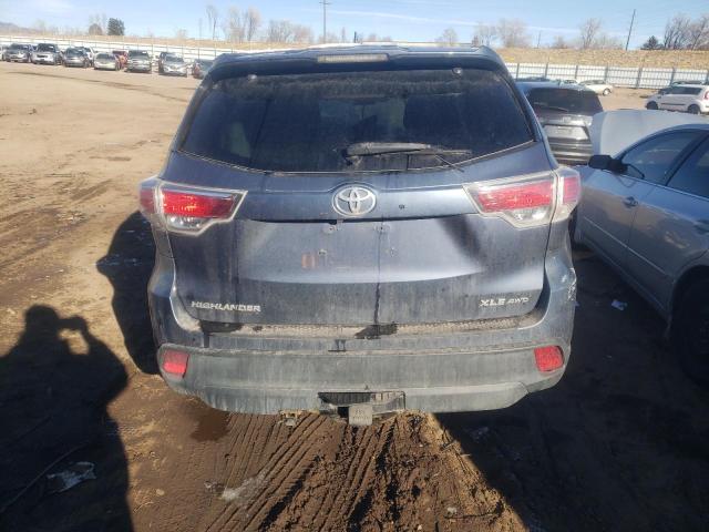 VIN 5TDJKRFH6ES015137 2014 Toyota Highlander, Xle no.6