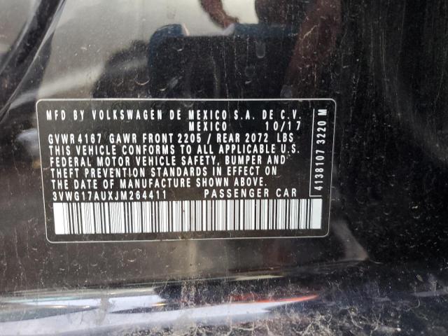 2018 VOLKSWAGEN GOLF S - 3VWG17AUXJM264411