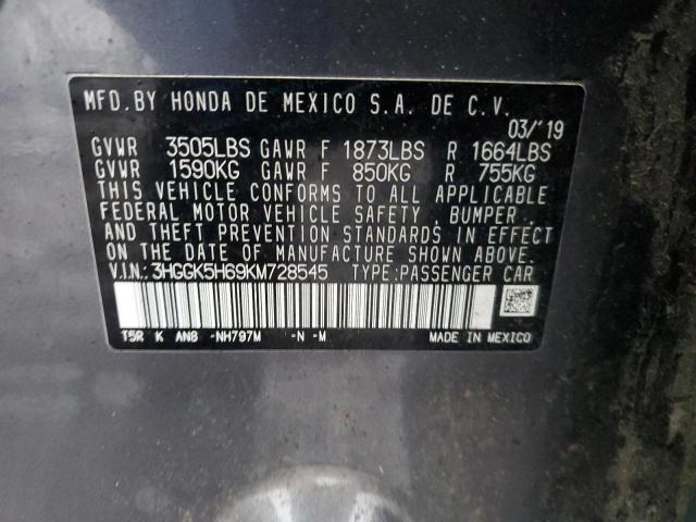 2019 HONDA FIT SPORT - 3HGGK5H69KM728545
