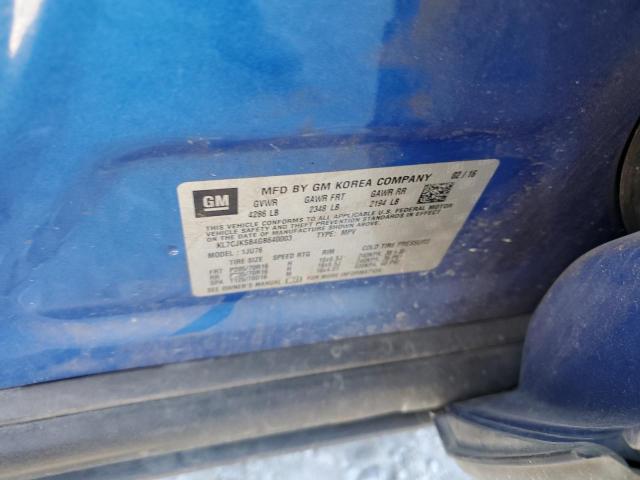 2016 CHEVROLET TRAX LS KL7CJKSB4GB640003
