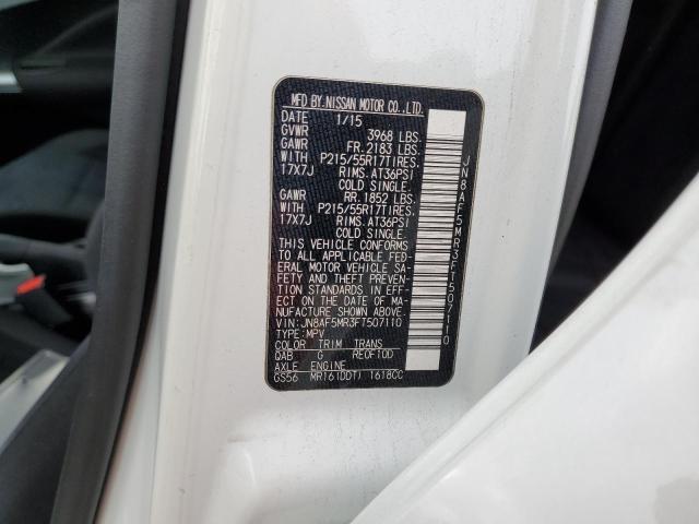 2015 NISSAN JUKE JN8AF5MR3FT507110