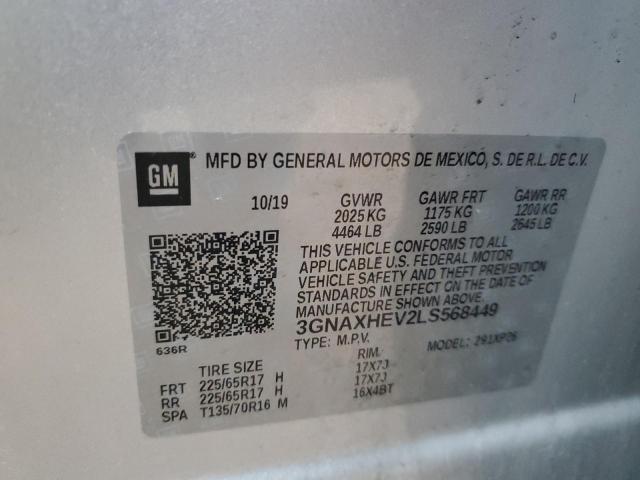 2020 CHEVROLET EQUINOX LS - 3GNAXHEV2LS568449