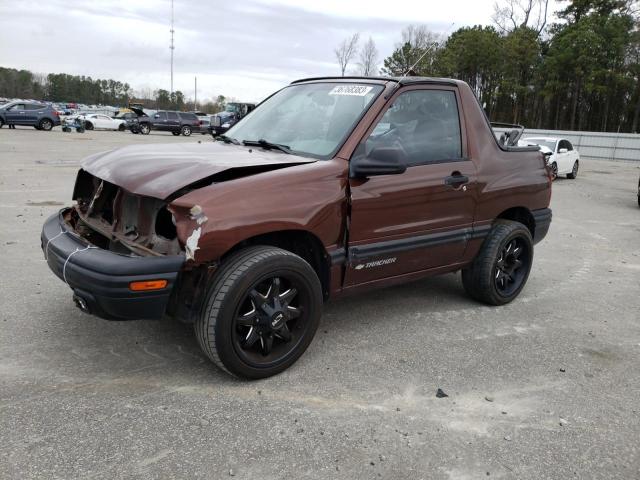 Salvage cars for sale from Copart Dunn, NC: 2000 Chevrolet Tracker