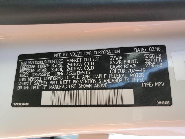 YV4102RL9J1090626 Volvo Xc60 T5 Inscription