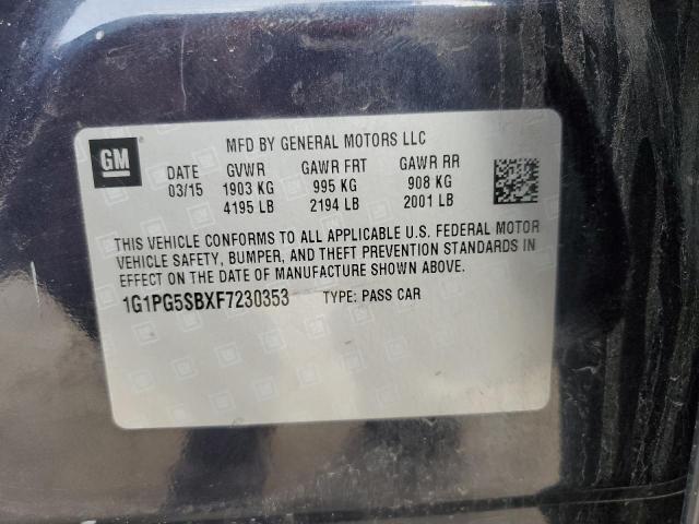 2015 CHEVROLET CRUZE LTZ - 1G1PG5SBXF7230353