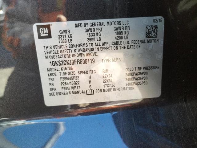 1GKS2CKJ3FR606119 GMC YUKON DENALI
