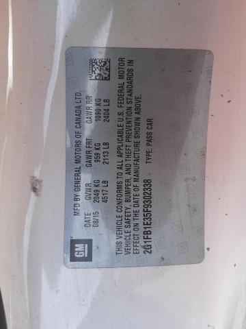 2015 CHEVROLET CAMARO LS - 2G1FB1E35F9302338