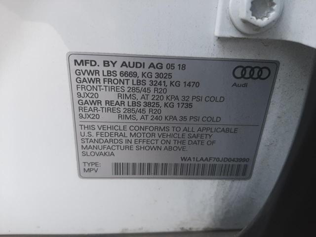 VIN WA1LAAF70JD043990 2018 Audi Q7, Premium Plus no.14