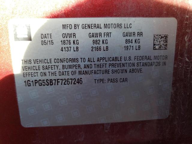 2015 CHEVROLET CRUZE LTZ - 1G1PG5SB7F7267246