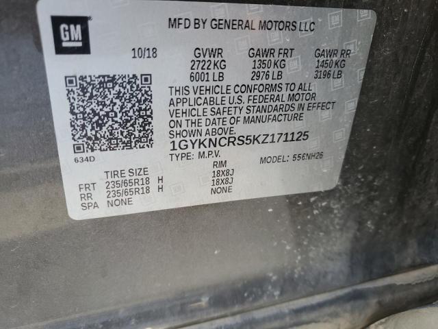 2019 CADILLAC XT5 LUXURY - 1GYKNCRS5KZ171125