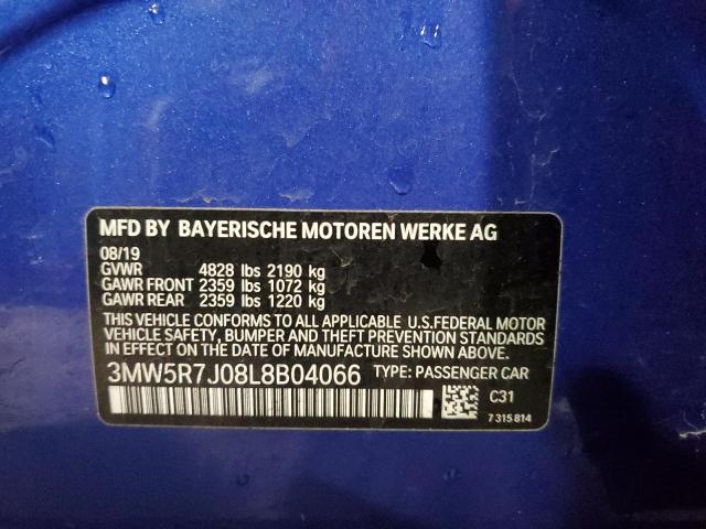 3MW5R7J08L8B04066 BMW 330XI