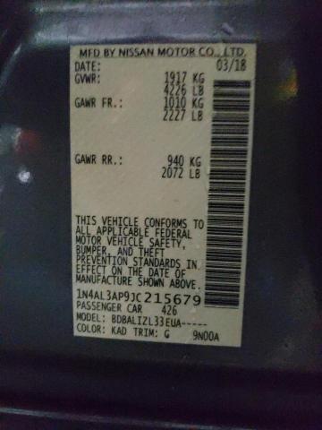 2018 NISSAN ALTIMA 2.5 1N4AL3AP9JC215679