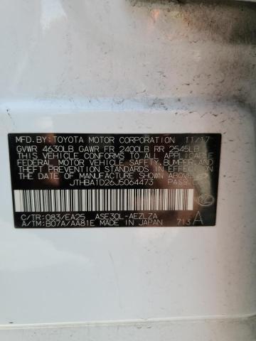 2018 LEXUS IS300 JTHBA1D26J5064473
