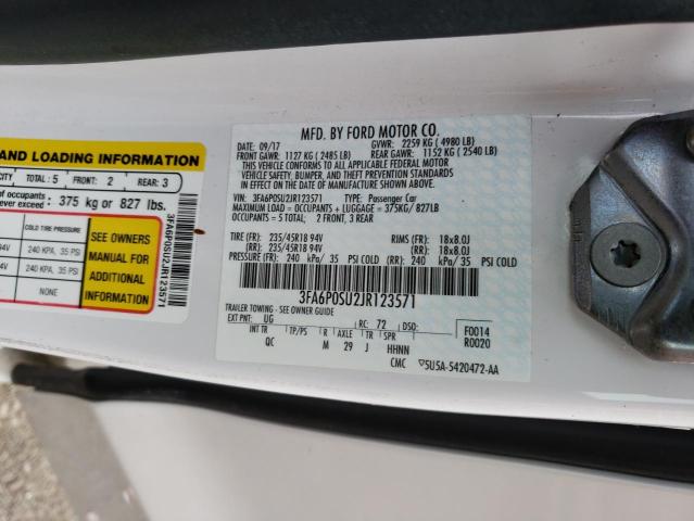 2018 FORD FUSION TIT 3FA6P0SU2JR123571