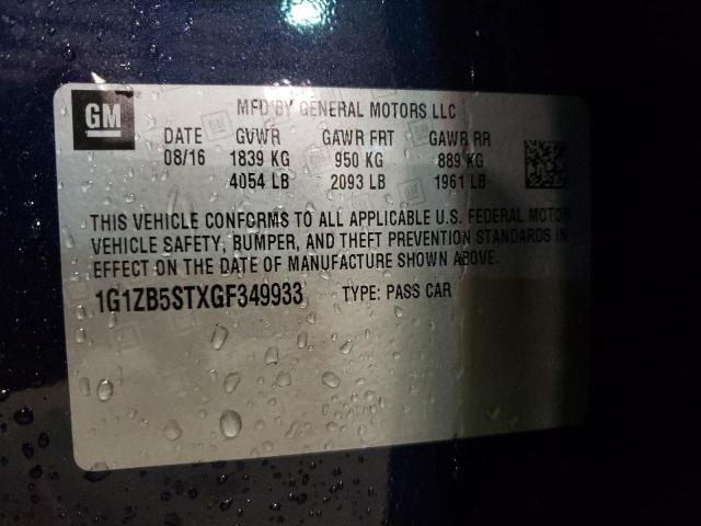 2016 CHEVROLET MALIBU LS - 1G1ZB5STXGF349933