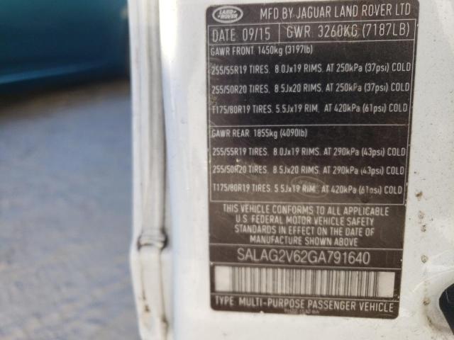SALAG2V62GA791640 Land Rover LR4