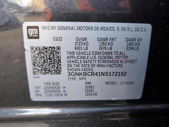 2022 CHEVROLET BLAZER 2LT - 3GNKBCR41NS172152