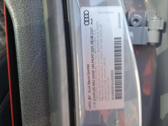 2020 AUDI RS3 WUABWGFF4LA902339